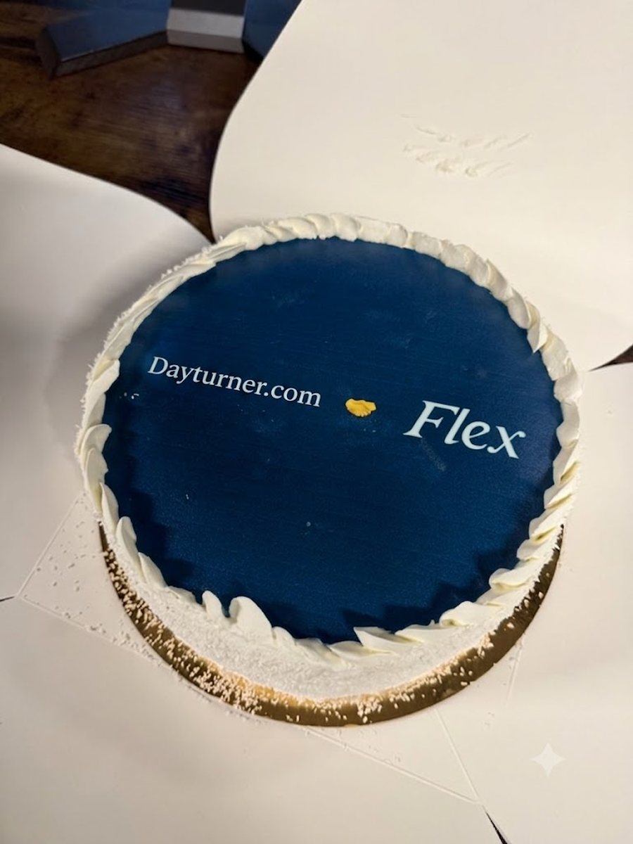 A co-branded send, carrying the account's mark alongside ours